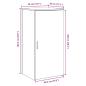 Preview: Lagerschrank Schwarz 50x45x103,5 cm Holzwerkstoff