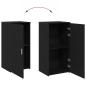 Preview: Lagerschrank Schwarz 50x45x103,5 cm Holzwerkstoff