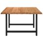 Preview: Esstisch Hellbraun 180x120x74 cm Massivholz Eiche Rechteckig