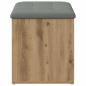 Preview: Sitzbank mit Stauraum Artisan-Eiche 82x42x45 cm Holzwerkstoff