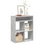 Preview: ARDEBO.de - Bücherregal Betongrau 66x31x80 cm Holzwerkstoff