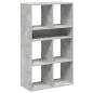 Preview: Bücherregal Betongrau 66x31x112 cm Holzwerkstoff