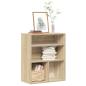 Preview: ARDEBO.de - Bücherregal Sonoma-Eiche 60x30x71,5 cm Holzwerkstoff