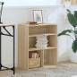Preview: Bücherregal Sonoma-Eiche 60x30x71,5 cm Holzwerkstoff