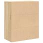 Preview: Bücherregal Sonoma-Eiche 60x30x71,5 cm Holzwerkstoff