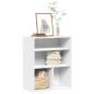 Preview: ARDEBO.de - B?cherregal Wei? 60x30x71,5 cm Holzwerkstoff