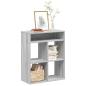 Preview: ARDEBO.de - Bücherregal Grau Sonoma 66x31x80 cm Holzwerkstoff