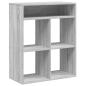 Preview: Bücherregal Grau Sonoma 66x31x80 cm Holzwerkstoff