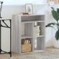 Preview: Bücherregal Grau Sonoma 66x31x80 cm Holzwerkstoff