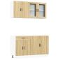 Preview: 4-tlg. K?chenschrank-Set Porto Sonoma-Eiche Holzwerkstoff