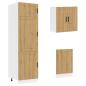 Preview: 8-tlg. Küchenschrank-Set Kalmar Artisan-Eiche Holzwerkstoff