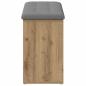 Preview: Schuhbank Artisan-Eiche 102x32x50 cm Holzwerkstoff