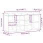Preview: Schuhbank Artisan-Eiche 102x32x50 cm Holzwerkstoff
