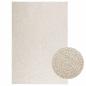 Preview: ARDEBO.de - Teppich ZIZUR Creme 120x170 cm Jute-Optik Indoor und Outdoor