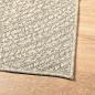 Preview: Teppich ZIZUR Creme 200x200 cm Jute-Optik Indoor und Outdoor