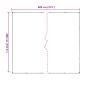 Preview: Transparente Plane mit Ösen 4x8 m PVC