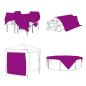 Preview: Transparente Plane mit Ösen 8x8 m PVC