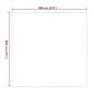 Preview: Transparente Plane mit Ösen 8x8 m PVC