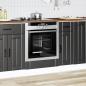 Preview: Herdumbauschrank Lucca Schwarz Holzwerkstoff