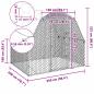 Preview: Hühnerstall mit Dach 2,5x2x2,25 m Verzinkter Stahl