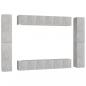Preview: 10-tlg. TV-Schrank-Set Betongrau Holzwerkstoff