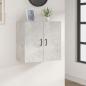 Preview: ARDEBO.de - Wandschrank Betongrau 60x31x60 cm Holzwerkstoff