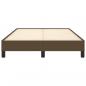 Preview: Bettgestell ohne Matratze Dunkelbraun 120x190 cm Stoff