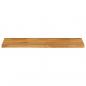 Preview: Tischplatte mit Baumkante 110x20x2,5 cm Massivholz Mango