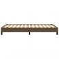 Preview: Bettgestell ohne Matratze Dunkelbraun 120x190 cm Stoff