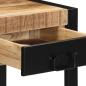 Preview: Beistelltisch 40x40x50 cm Raues Massivholz Mango