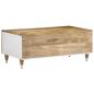 Preview: Couchtisch 100x54x40 cm Massivholz Mango