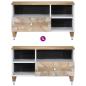 Preview: TV-Schrank 80x33,5x46 cm Massivholz Mango