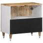 Preview: ARDEBO.de - Waschbeckenunterschrank 62x33x58 cm Massivholz Mango