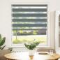 Preview: Zebrarollo Dunkelgrau 110x100 cm Stoffbreite 105,9 cm Polyester