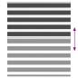Preview: Zebrarollo Schwarz 130x100 cm Stoffbreite 125,9 cm Polyester