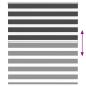 Preview: ARDEBO.de - Zebrarollo Schwarz 130x150 cm Stoffbreite 125,9 cm Polyester
