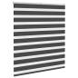 Preview: Doppelrollo Schwarz 130x150 cm Stoffbreite 125,9 cm Polyester