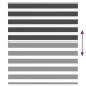 Preview: Doppelrollo Schwarz 130x150 cm Stoffbreite 125,9 cm Polyester