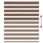 Preview: Zebrarollo Braun 135x150 cm Stoffbreite 130,9 cm Polyester