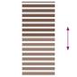 Preview: Zebrarollo Braun 100x200 cm Stoffbreite 95,9 cm Polyester