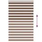 Preview: Zebrarollo Braun 140x200 cm Stoffbreite 135,9 cm Polyester