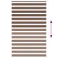 Preview: Zebrarollo Braun 145x230 cm Stoffbreite 140,9 cm Polyester