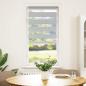Preview: Zebrarollo Hellgrau 60x100 cm Stoffbreite 55,9 cm Polyester