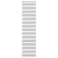 Preview: ARDEBO.de - Zebrarollo Hellgrau 60x200 cm Stoffbreite 55,9 cm Polyester