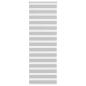 Preview: ARDEBO.de - Zebrarollo Hellgrau 70x200 cm Stoffbreite 65,9 cm Polyester