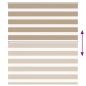 Preview: Zebrarollo Sandbraun 130x150 cm Stoffbreite 125,9 cm Polyester