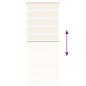 Preview: ARDEBO.de - Zebrarollo Marmorbeige 60x100 cm Stoffbreite 55,9 cm Polyester