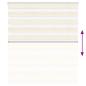 Preview: Zebrarollo Marmorbeige 120x150cm Stoffbreite 115,9 cm Polyester