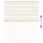 Preview: Zebrarollo Marmorbeige 120x100cm Stoffbreite 115,9 cm Polyester