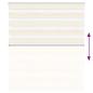 Preview: Zebrarollo Marmorbeige 130x150cm Stoffbreite 125,9 cm Polyester